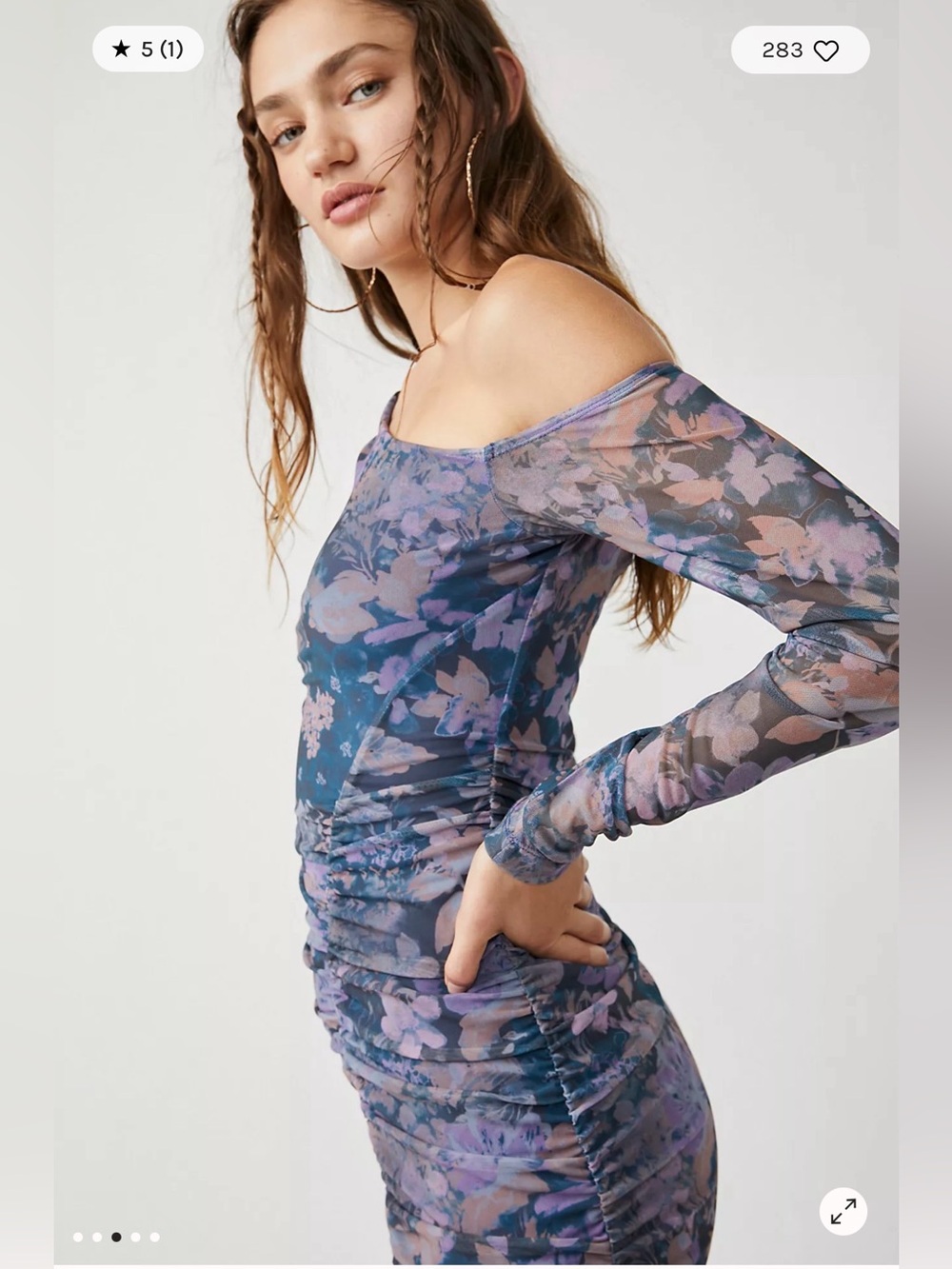 Free People Chole Mini Dress (Preloved) - Picture 3 of 3